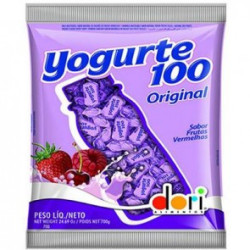 BALA FRUTAS VERMELHAS DORI YOGURTE100 ORIGINAL PACOTE 600G