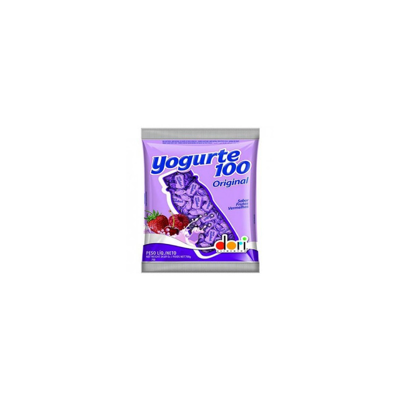 BALA FRUTAS VERMELHAS DORI YOGURTE100 ORIGINAL PACOTE 600G