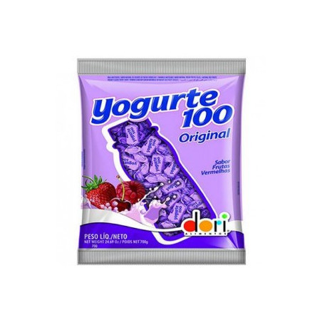 BALA FRUTAS VERMELHAS DORI YOGURTE100 ORIGINAL PACOTE 600G