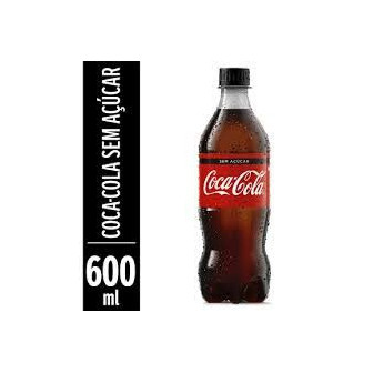 REFRIGERANTE SEM AÇÚCAR COCA-COLA GARRAFA 600ML