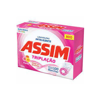 LAVA-ROUPAS PÓ ASSIM MICELAR TRIPLAÇÃO PACOTE 800G EMBALAGEM ECONÔMICA