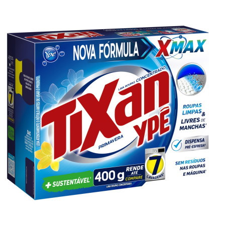 LAVA-ROUPAS PÓ CONCENTRADO PRIMAVERA TIXAN YPÊ CAIXA 400G