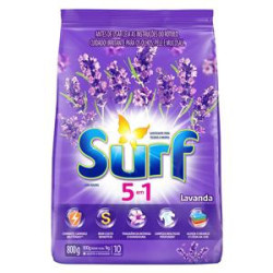 LAVA-ROUPAS PÓ LAVANDA SURF PACOTE 800G