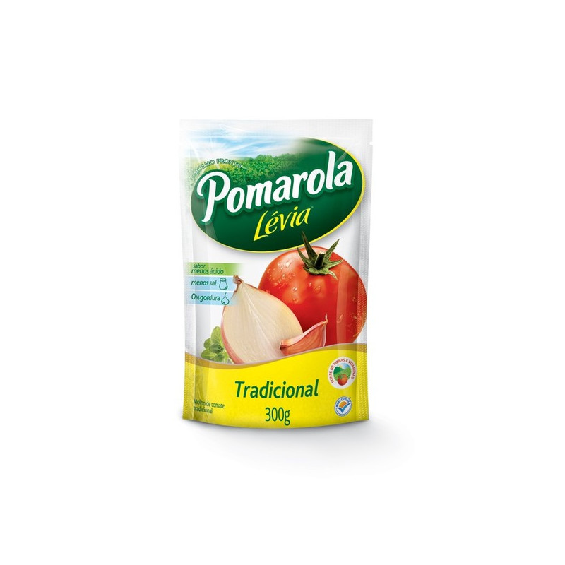 MOLHO DE TOMATE TRADICIONAL POMAROLA SACHÊ 300G