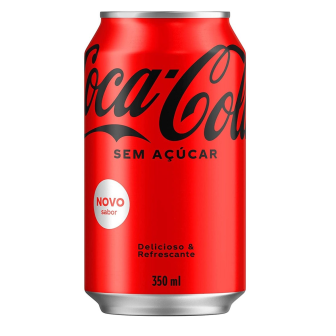 REFRIGERANTE ZERO AÇÚCAR COCA-COLA LATA 350ML