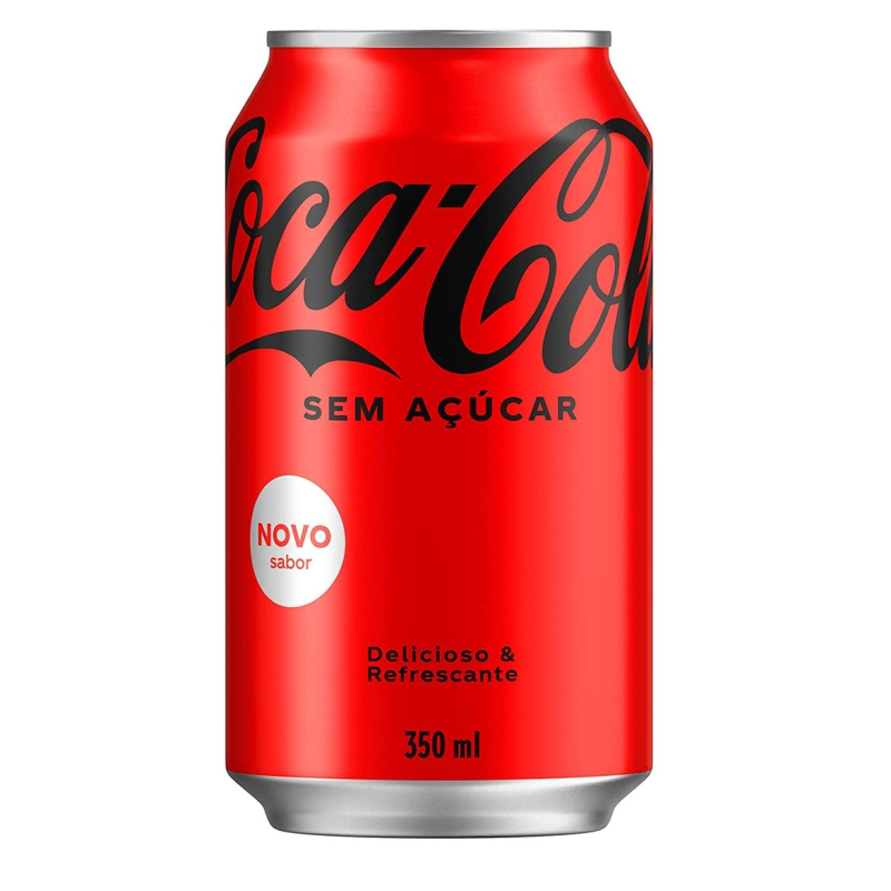 REFRIGERANTE ZERO AÇÚCAR COCA-COLA LATA 350ML