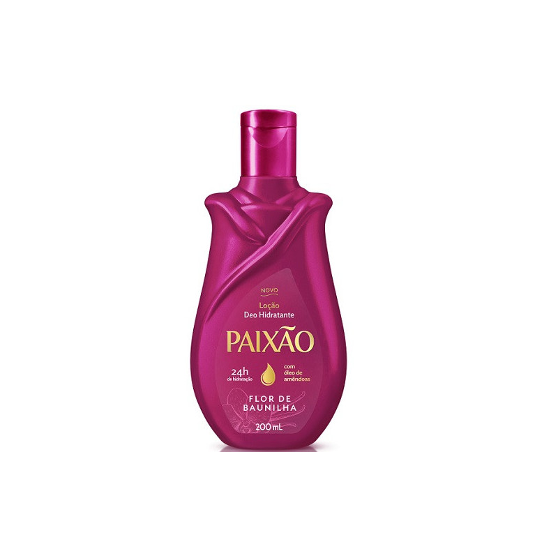 LOÇÃO CORPORAL DEO-HIDRATANTE FLOR DE BAUNILHA PAIXÃO FRASCO 200ML