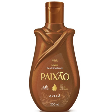 LOÇÃO CORPORAL DEO-HIDRATANTE AVELÃ PAIXÃO FRASCO 200ML