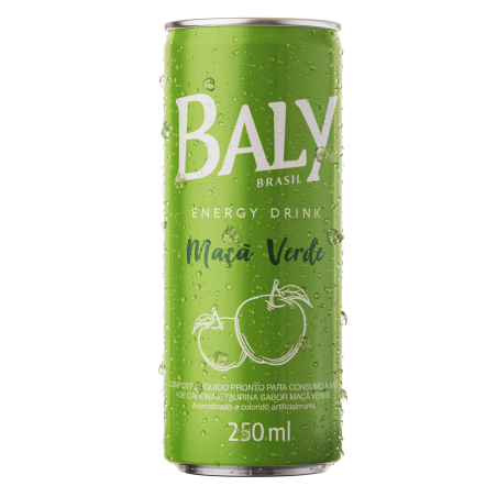 ENERGÉTICO MAÇÃ-VERDE BALY LATA 250ML