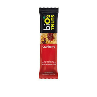 BARRA DE NUTS CASTANHA COM CRANBERRY ZERO LACTOSE BIO2 7NUTS PACOTE 25G