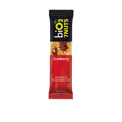 BARRA DE NUTS CASTANHA COM CRANBERRY ZERO LACTOSE BIO2 7NUTS PACOTE 25G