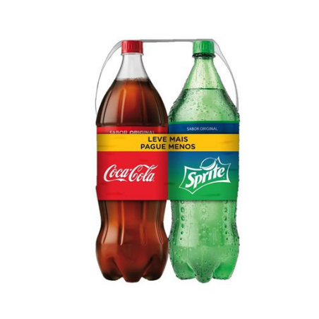 KIT REFRIGERANTE COCA-COLA ORIGINAL + SPRITE ORIGINAL 2L CADA LEVE MAIS PAGUE MENOS