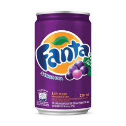 REFRIGERANTE UVA FANTA LATA 220ML