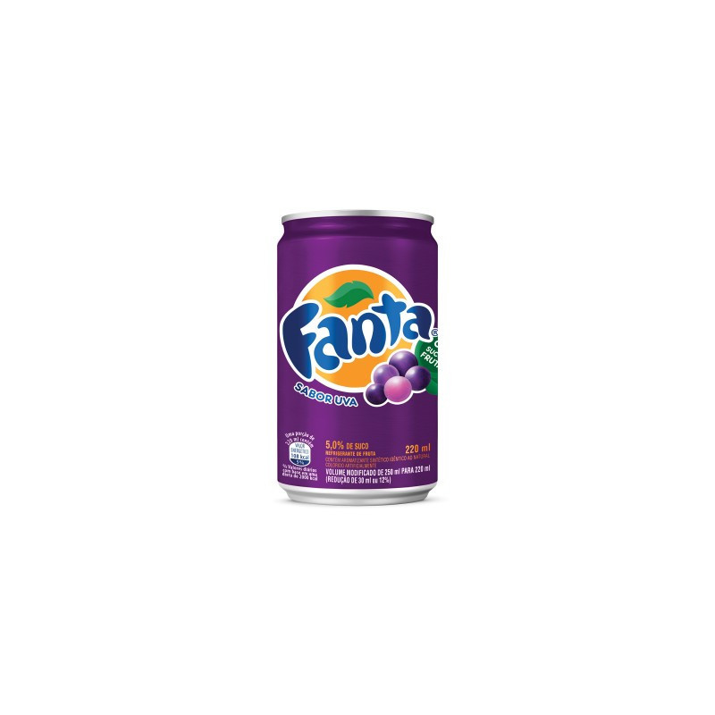 REFRIGERANTE UVA FANTA LATA 220ML