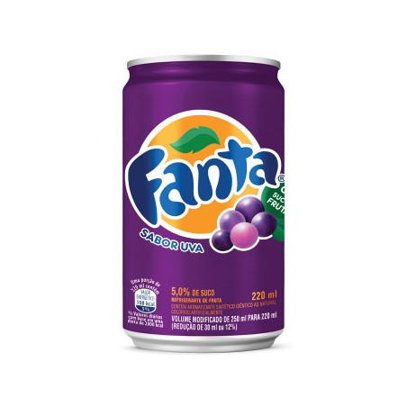REFRIGERANTE UVA FANTA LATA 220ML