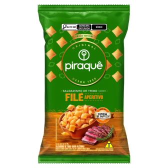 SALGADINHO DE TRIGO FILÉ APERITIVO PIRAQUÊ COMIDA DI BUTECO PACOTE 50G