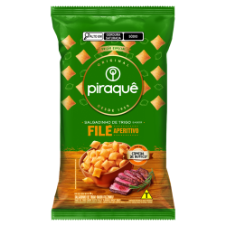 SALGADINHO DE TRIGO FILÉ APERITIVO PIRAQUÊ COMIDA DI BUTECO PACOTE 50G