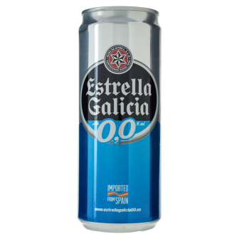 CERVEJA ZERO ÁLCOOL ESTRELLA GALICIA LATA 330ML