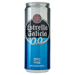 CERVEJA ZERO ÁLCOOL ESTRELLA GALICIA LATA 330ML