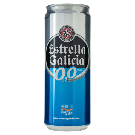 CERVEJA ZERO ÁLCOOL ESTRELLA GALICIA LATA 330ML