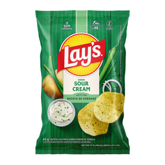 ELMA CHIPS BATATA LISA FRITA LAYS 62G SOUR CREAM