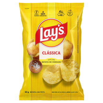 ELMA CHIPS BATATA LISA FRITA LAYS 62G CLASSICA
