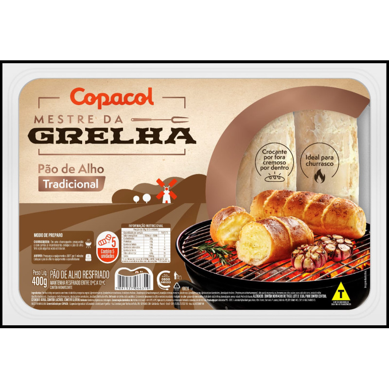 PAO ALHO COPACOL 400GR