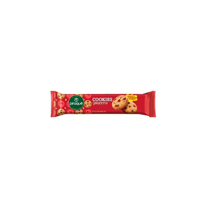BISCOITO COOKIE ORIGINAL GOIABINHA PIRAQUÊ PACOTE 80G