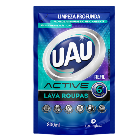 LAVA ROUPAS LIQ UAU ACTIVE 01X800ML