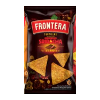 TORTILHA DE MILHO PICANTE SRIRACHA FRONTERA TAILÂNDIA PACOTE 68G