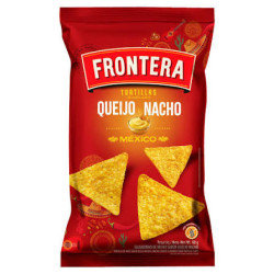 TORTILHA DE MILHO QUEIJO NACHO FRONTERA MÉXICO PACOTE 68G