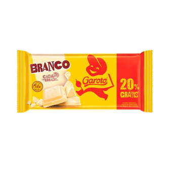 CHOC GAROTO 80G BRANCO 20%GTS