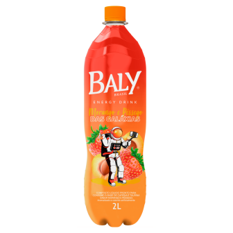 ENERGÉTICO MORANGO E PÊSSEGO DAS GALÁXIAS BALY GARRAFA 2L