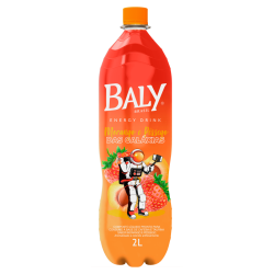 ENERGÉTICO MORANGO E PÊSSEGO DAS GALÁXIAS BALY GARRAFA 2L
