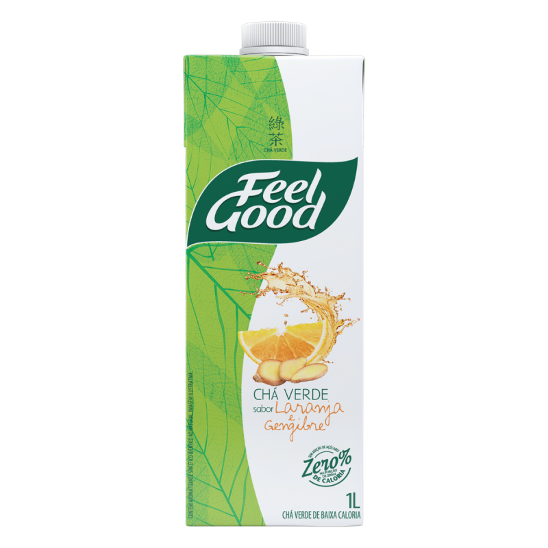 CHÁ VERDE LARANJA E GENGIBRE FEEL GOOD CAIXA 1L