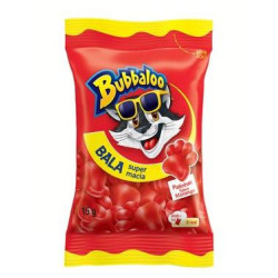 BALA MORANGO PATINHAS BUBBALOO PACOTE 15G