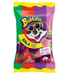 BALA SORTIDA GATOS BUBBALOO PACOTE 15G