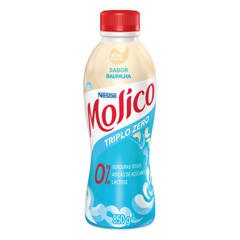 IOGURTE DESNATADO BAUNILHA ZERO LACTOSE MOLICO GARRAFA 850G
