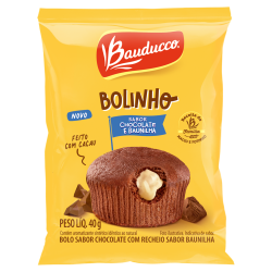 BOLINHO CHOCOLATE RECHEIO BAUNILHA BAUDUCCO PACOTE 40G