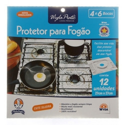 PROTETOR PARA FOGÃO WYDA 27CM X 27CM 12 UNIDADES