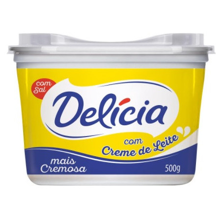 MARGARINA COM SAL E CREME DE LEITE DELÍCIA POTE 500G