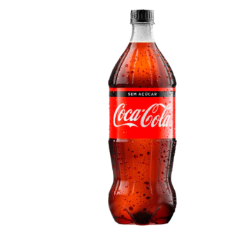 REFRIGERANTE ZERO AÇÚCAR COCA-COLA GARRAFA 1L