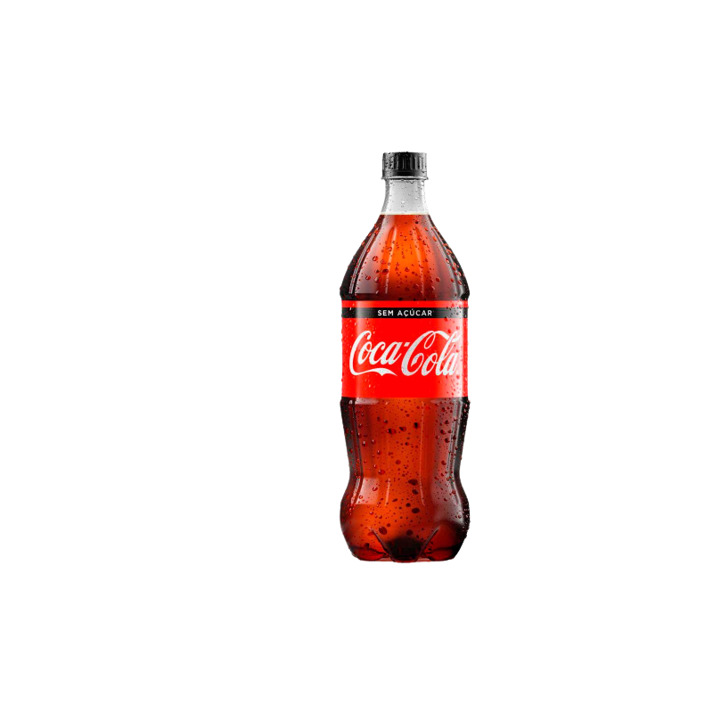 REFRIGERANTE ZERO AÇÚCAR COCA-COLA GARRAFA 1L