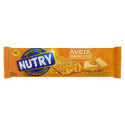 BARRA DE CEREAL AVEIA, BANANA E MEL NUTRY PACOTE 22G P