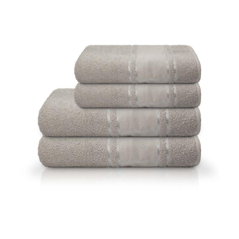 TOALHA PINTA E BORDA P/ROSTO 45 X 80 CINZA F8076 CAMESA