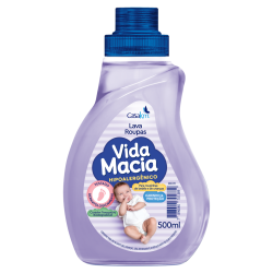 LAVA-ROUPAS LÍQUIDO CARINHO & PROTEÇÃO VIDA MACIA FRASCO 500ML