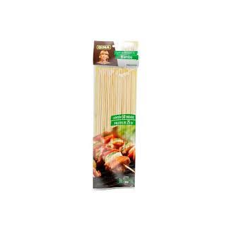 ESPETO BAMBU PARA CHURRASCO GINA 25CM PACOTE 50 UNIDADES