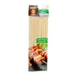 ESPETO BAMBU PARA CHURRASCO GINA 25CM PACOTE 50 UNIDADES