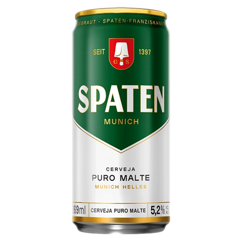 CERVEJA MUNICH HELLES PURO MALTE SPATEN LATA 269ML