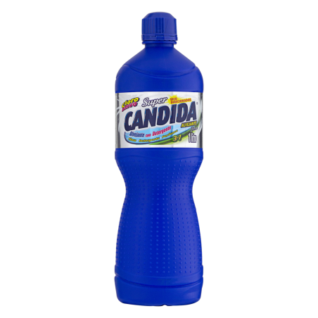 ALVEJANTE COM DETERGENTE E CLORO SUPER CANDIDA PLUS FRASCO 1L